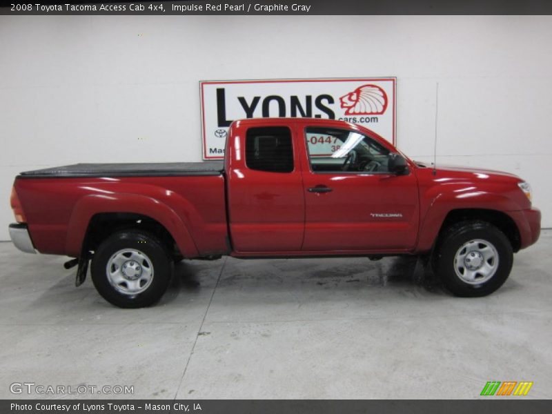 Impulse Red Pearl / Graphite Gray 2008 Toyota Tacoma Access Cab 4x4