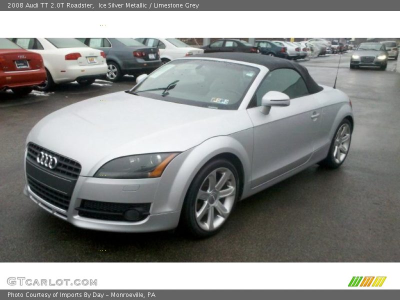 Ice Silver Metallic / Limestone Grey 2008 Audi TT 2.0T Roadster