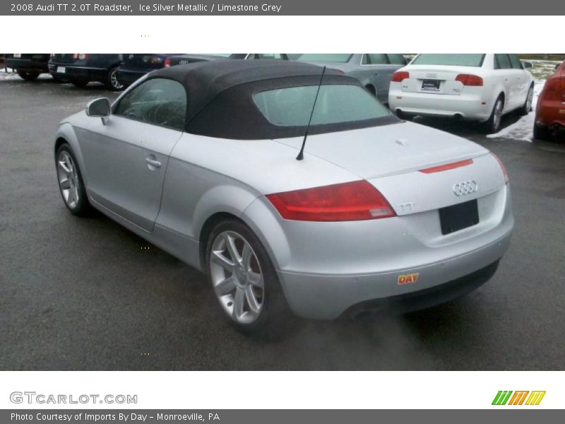 Ice Silver Metallic / Limestone Grey 2008 Audi TT 2.0T Roadster