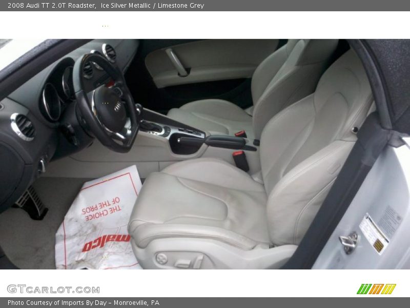  2008 TT 2.0T Roadster Limestone Grey Interior