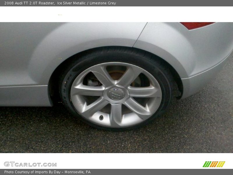 Ice Silver Metallic / Limestone Grey 2008 Audi TT 2.0T Roadster