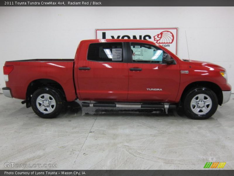 Radiant Red / Black 2011 Toyota Tundra CrewMax 4x4
