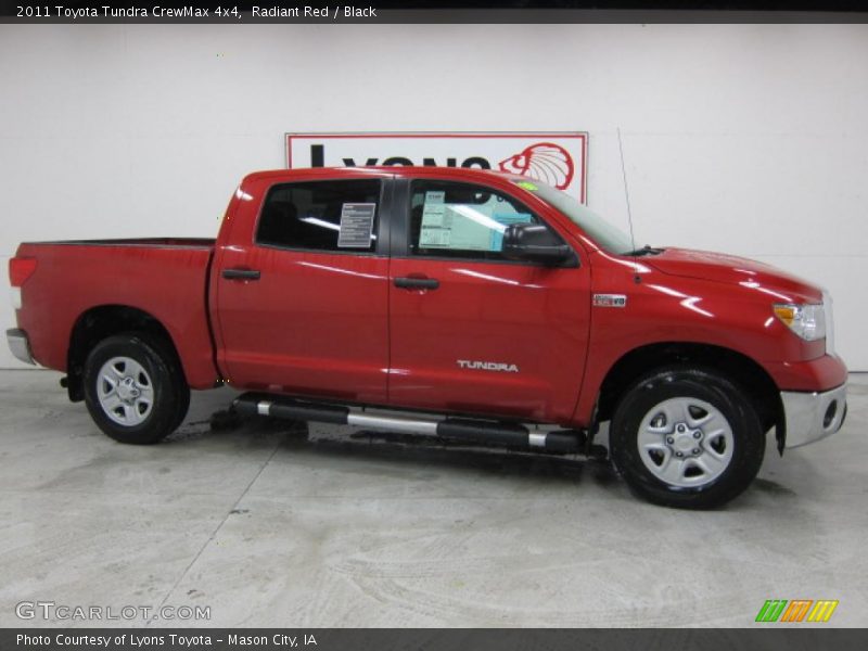 Radiant Red / Black 2011 Toyota Tundra CrewMax 4x4