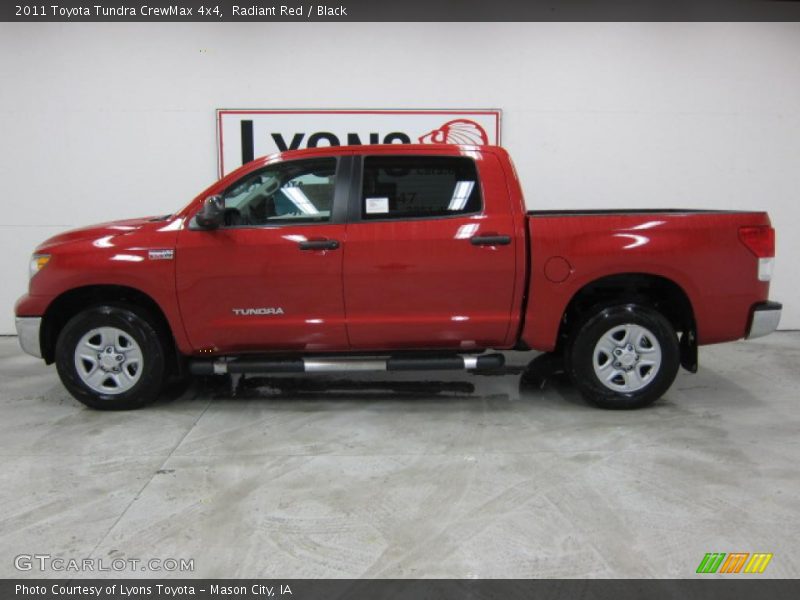Radiant Red / Black 2011 Toyota Tundra CrewMax 4x4