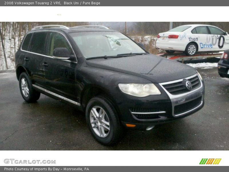 Black Uni / Pure Beige 2008 Volkswagen Touareg 2 VR6