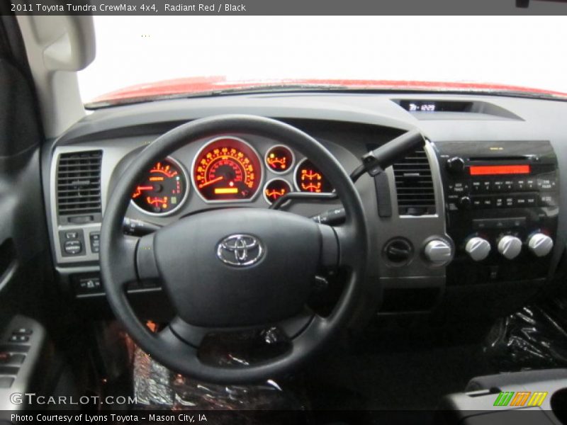Radiant Red / Black 2011 Toyota Tundra CrewMax 4x4