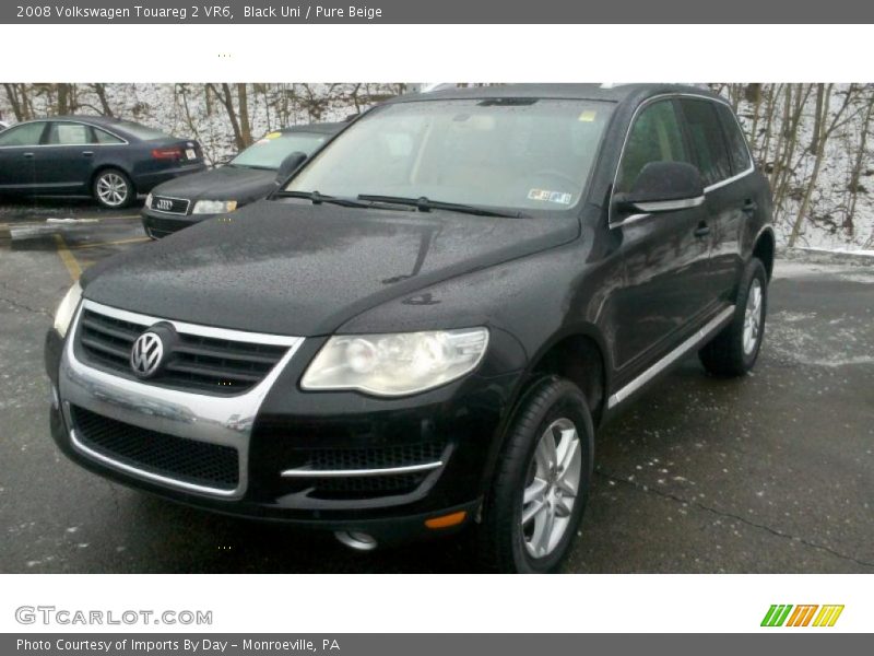 Black Uni / Pure Beige 2008 Volkswagen Touareg 2 VR6
