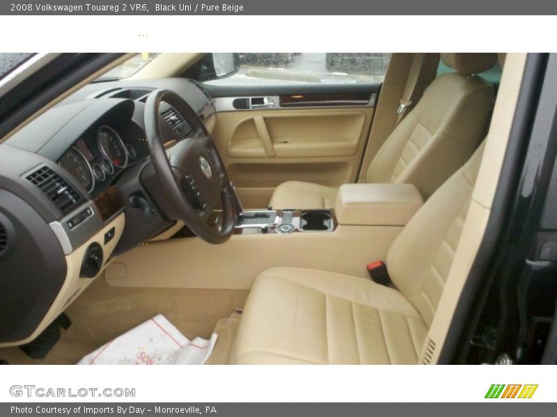 Black Uni / Pure Beige 2008 Volkswagen Touareg 2 VR6