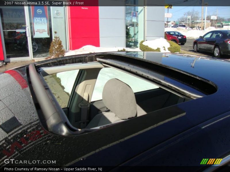 Super Black / Frost 2007 Nissan Altima 3.5 SE