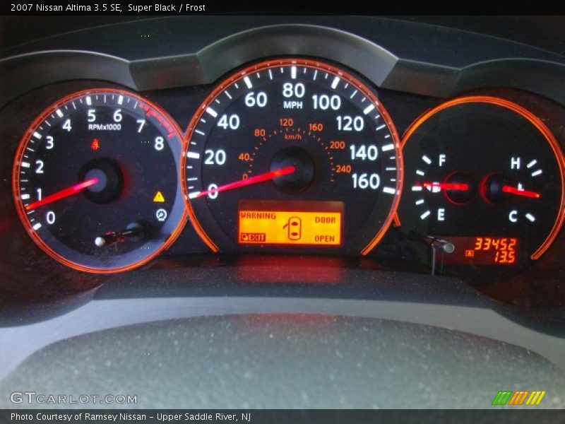 Super Black / Frost 2007 Nissan Altima 3.5 SE