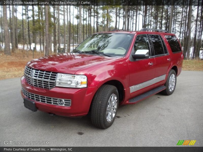 Vivid Red Metallic / Camel 2007 Lincoln Navigator Luxury