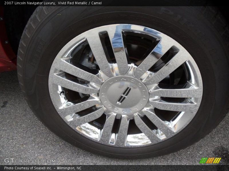 Vivid Red Metallic / Camel 2007 Lincoln Navigator Luxury