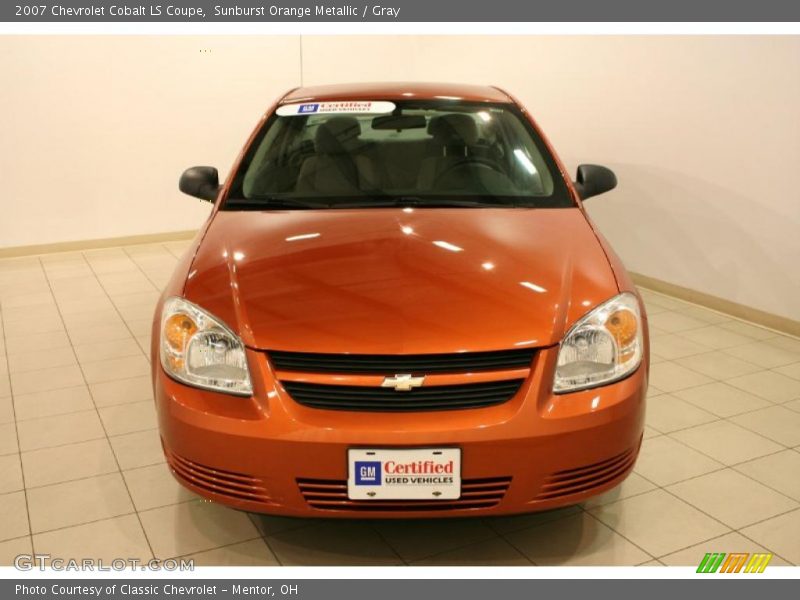 Sunburst Orange Metallic / Gray 2007 Chevrolet Cobalt LS Coupe