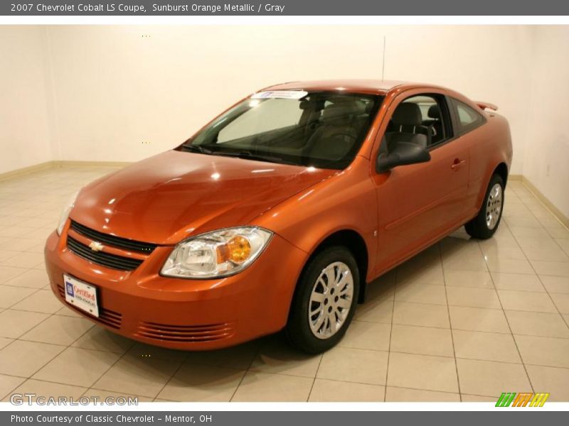 Sunburst Orange Metallic / Gray 2007 Chevrolet Cobalt LS Coupe