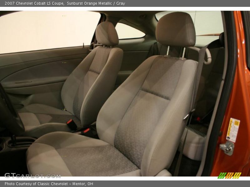 Sunburst Orange Metallic / Gray 2007 Chevrolet Cobalt LS Coupe
