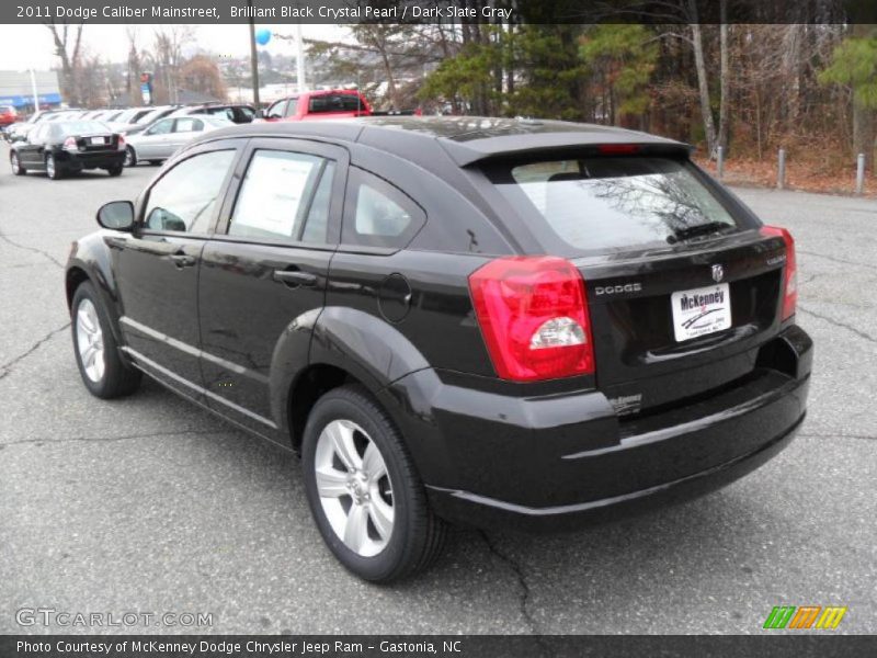 Brilliant Black Crystal Pearl / Dark Slate Gray 2011 Dodge Caliber Mainstreet