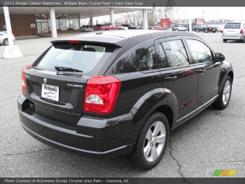 Brilliant Black Crystal Pearl / Dark Slate Gray 2011 Dodge Caliber Mainstreet