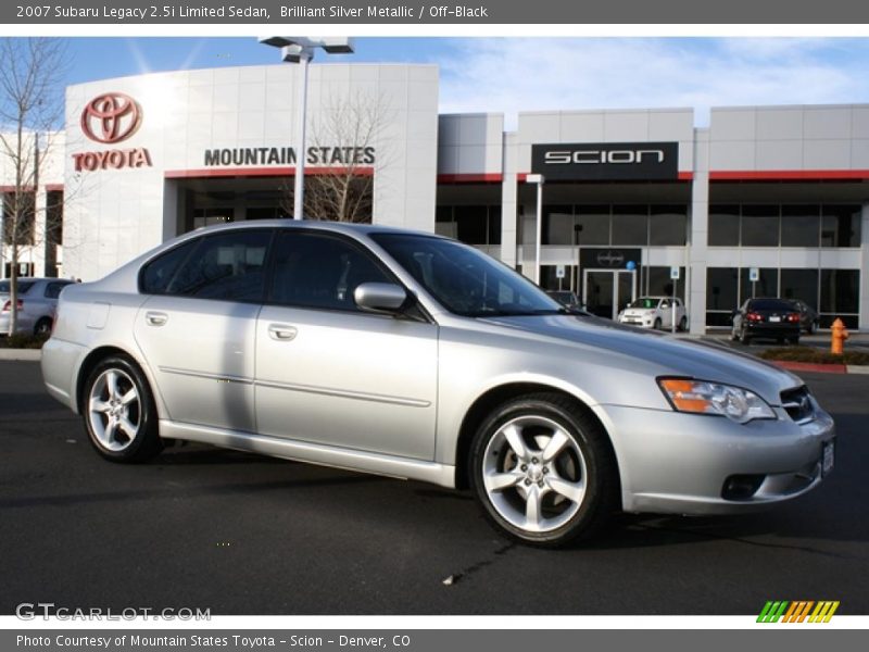 Brilliant Silver Metallic / Off-Black 2007 Subaru Legacy 2.5i Limited Sedan