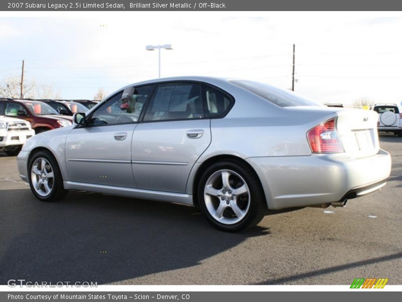 Brilliant Silver Metallic / Off-Black 2007 Subaru Legacy 2.5i Limited Sedan