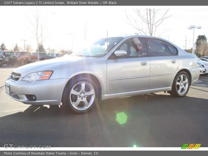 Brilliant Silver Metallic / Off-Black 2007 Subaru Legacy 2.5i Limited Sedan