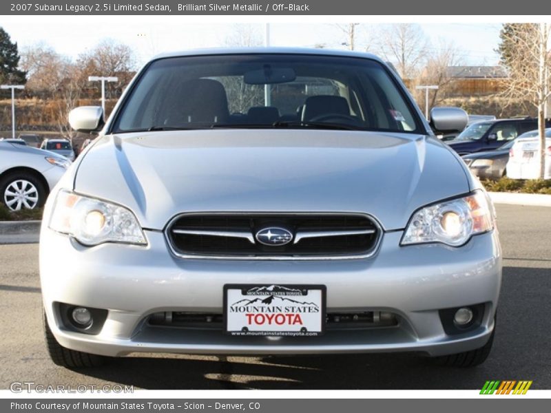 Brilliant Silver Metallic / Off-Black 2007 Subaru Legacy 2.5i Limited Sedan