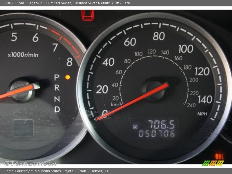 Brilliant Silver Metallic / Off-Black 2007 Subaru Legacy 2.5i Limited Sedan