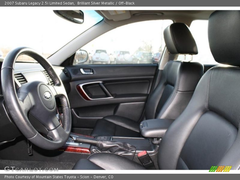  2007 Legacy 2.5i Limited Sedan Off-Black Interior