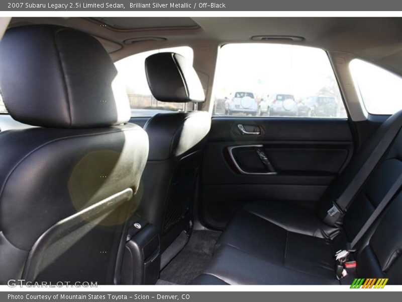 Brilliant Silver Metallic / Off-Black 2007 Subaru Legacy 2.5i Limited Sedan