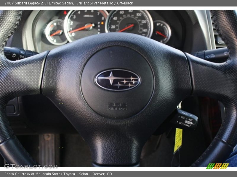 Brilliant Silver Metallic / Off-Black 2007 Subaru Legacy 2.5i Limited Sedan