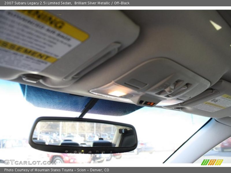 Brilliant Silver Metallic / Off-Black 2007 Subaru Legacy 2.5i Limited Sedan