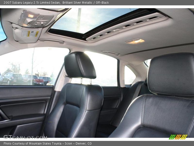 Brilliant Silver Metallic / Off-Black 2007 Subaru Legacy 2.5i Limited Sedan