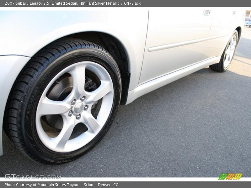Brilliant Silver Metallic / Off-Black 2007 Subaru Legacy 2.5i Limited Sedan
