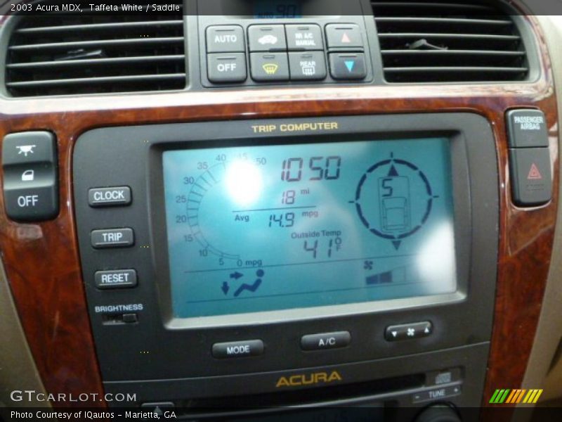 Controls of 2003 MDX 