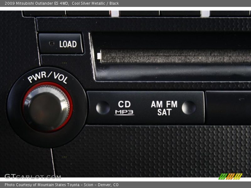 Cool Silver Metallic / Black 2009 Mitsubishi Outlander ES 4WD