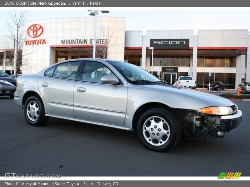 Silvermist / Pewter 2000 Oldsmobile Alero GL Sedan