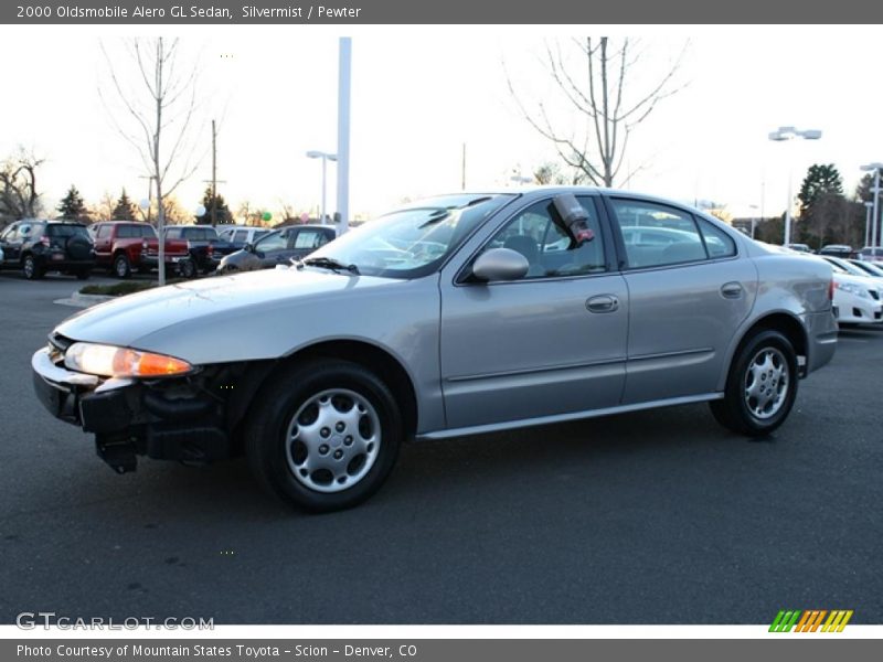 Silvermist / Pewter 2000 Oldsmobile Alero GL Sedan