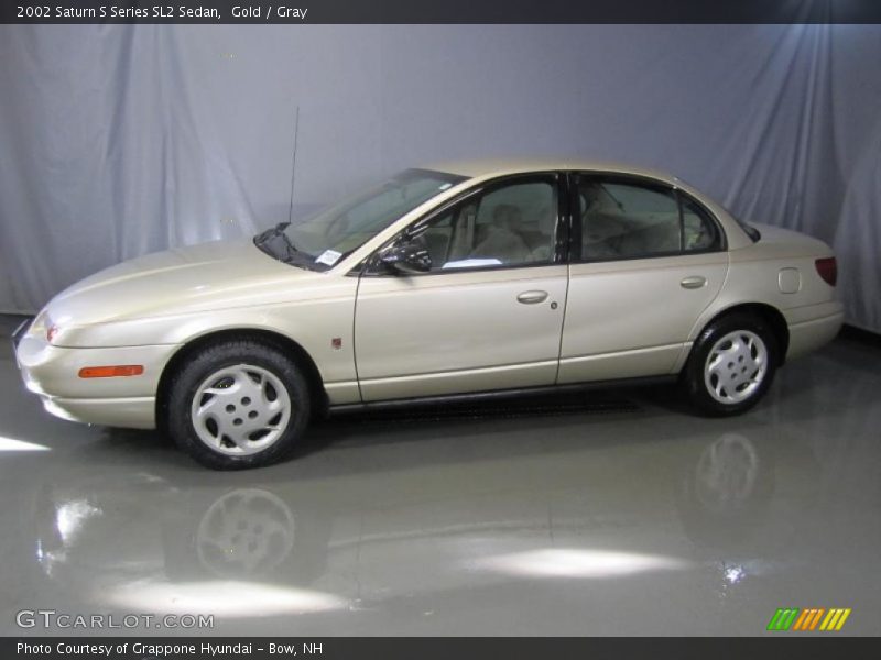 Gold / Gray 2002 Saturn S Series SL2 Sedan