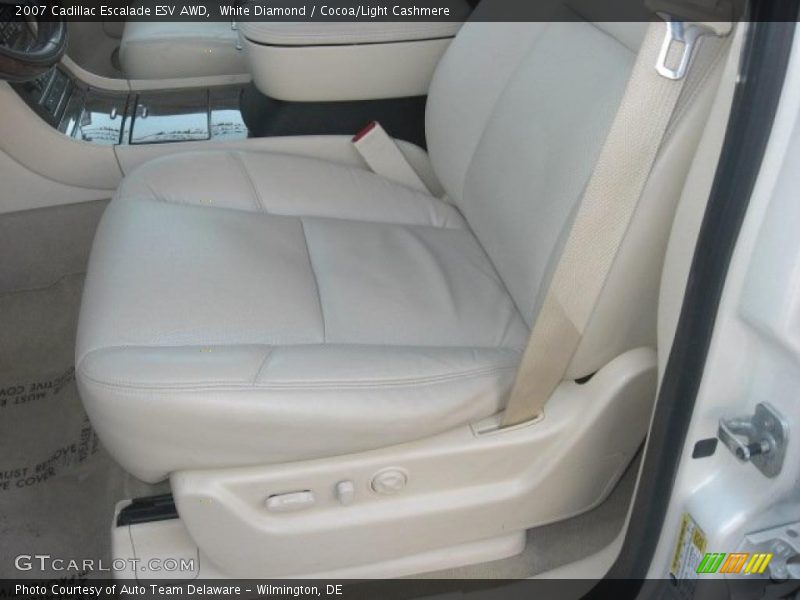 White Diamond / Cocoa/Light Cashmere 2007 Cadillac Escalade ESV AWD