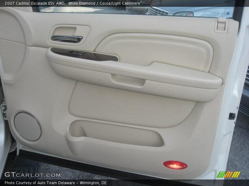 White Diamond / Cocoa/Light Cashmere 2007 Cadillac Escalade ESV AWD