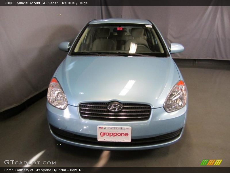 Ice Blue / Beige 2008 Hyundai Accent GLS Sedan