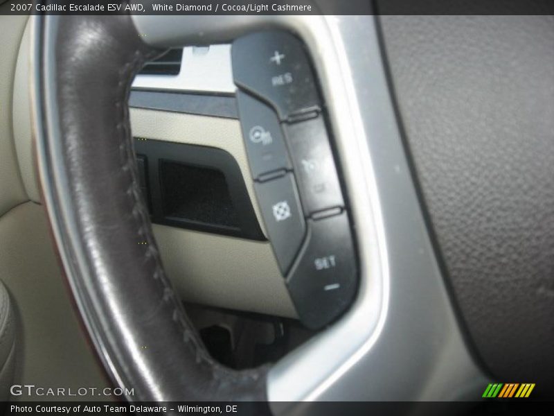 White Diamond / Cocoa/Light Cashmere 2007 Cadillac Escalade ESV AWD