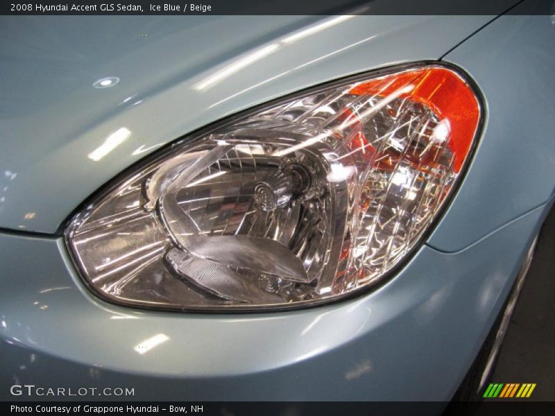 Ice Blue / Beige 2008 Hyundai Accent GLS Sedan