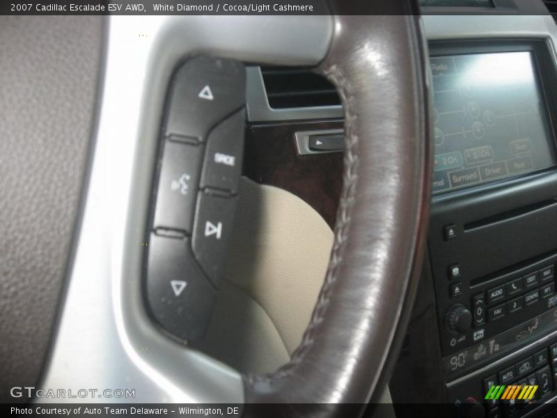 White Diamond / Cocoa/Light Cashmere 2007 Cadillac Escalade ESV AWD