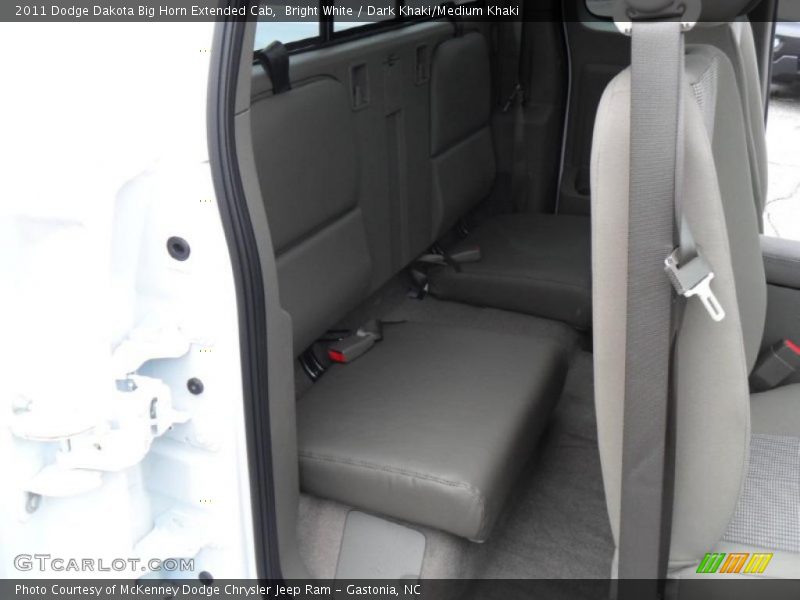 Bright White / Dark Khaki/Medium Khaki 2011 Dodge Dakota Big Horn Extended Cab