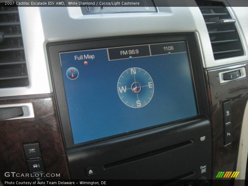 White Diamond / Cocoa/Light Cashmere 2007 Cadillac Escalade ESV AWD