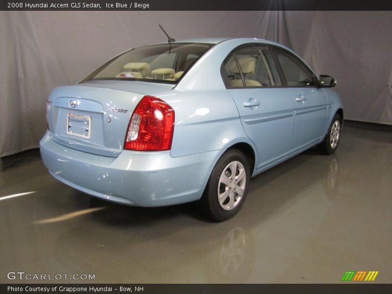 Ice Blue / Beige 2008 Hyundai Accent GLS Sedan