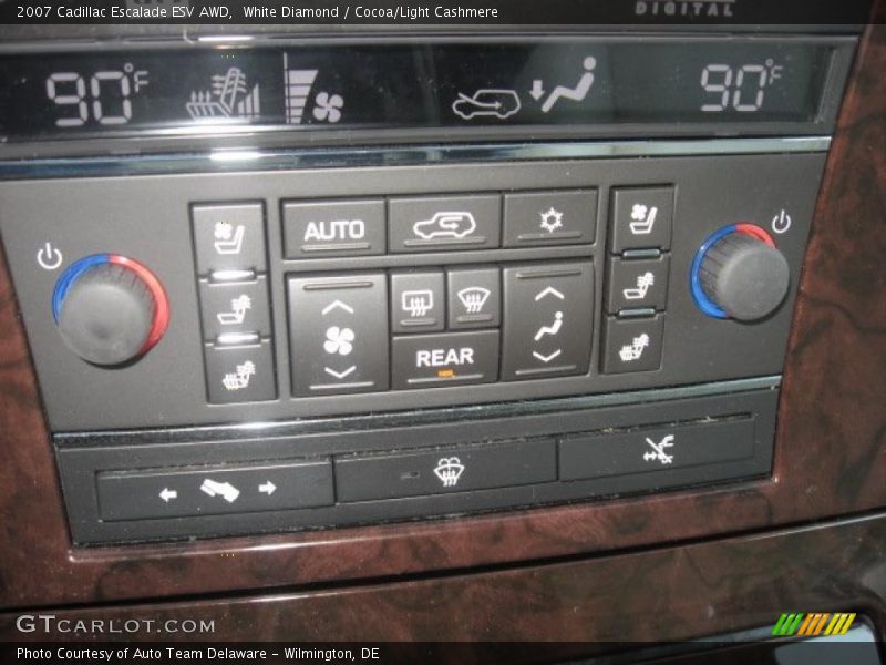 White Diamond / Cocoa/Light Cashmere 2007 Cadillac Escalade ESV AWD
