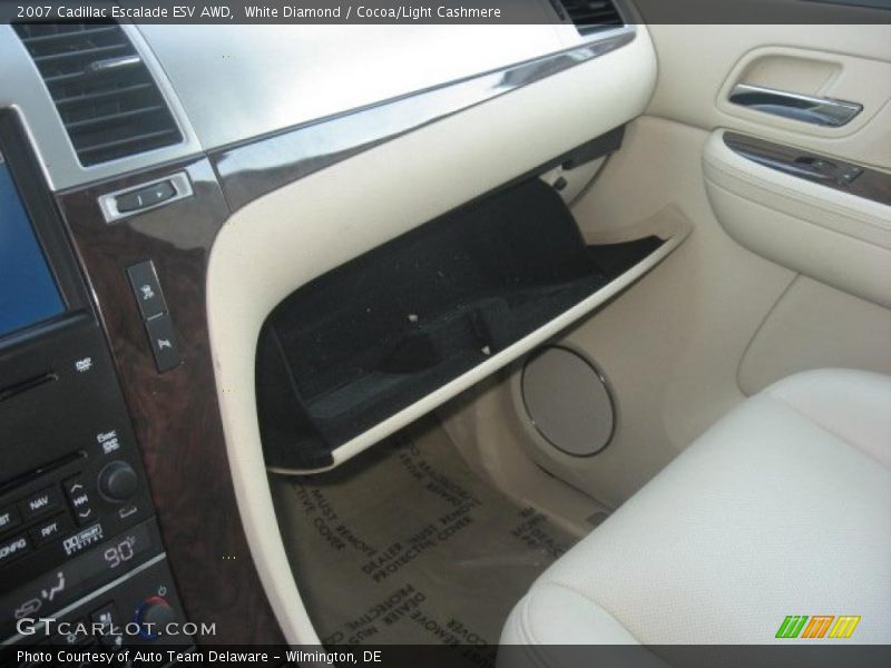 White Diamond / Cocoa/Light Cashmere 2007 Cadillac Escalade ESV AWD