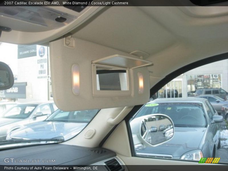 White Diamond / Cocoa/Light Cashmere 2007 Cadillac Escalade ESV AWD