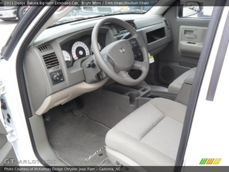 Dark Khaki/Medium Khaki Interior - 2011 Dakota Big Horn Extended Cab 